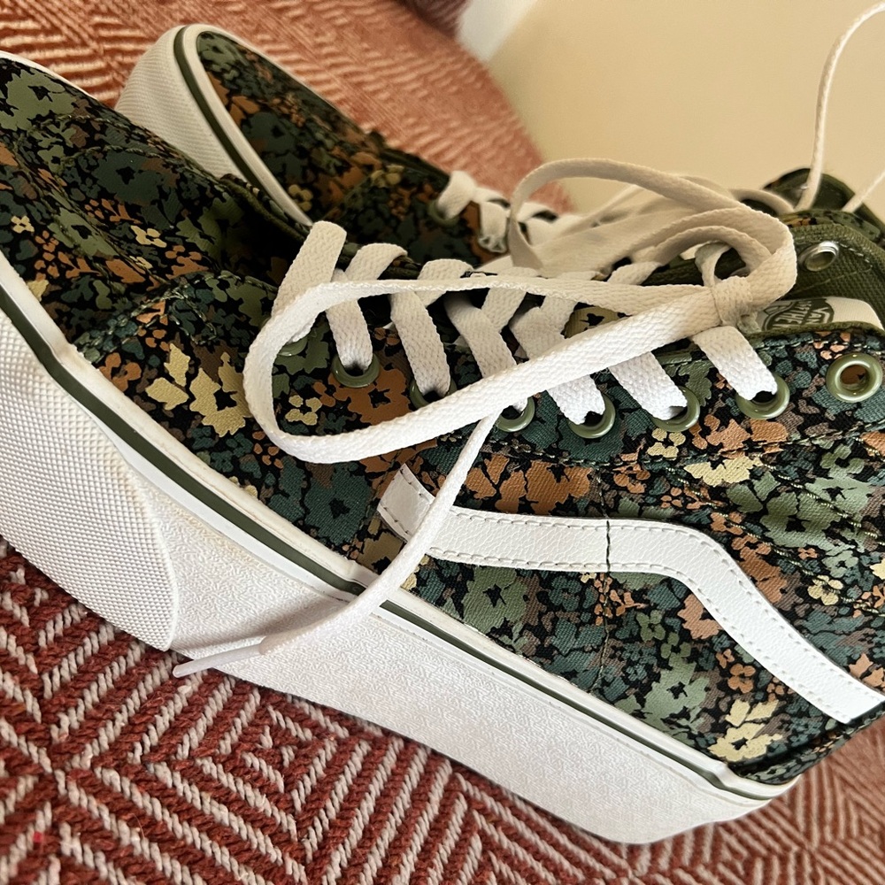Camouflage High-Top Sneakers